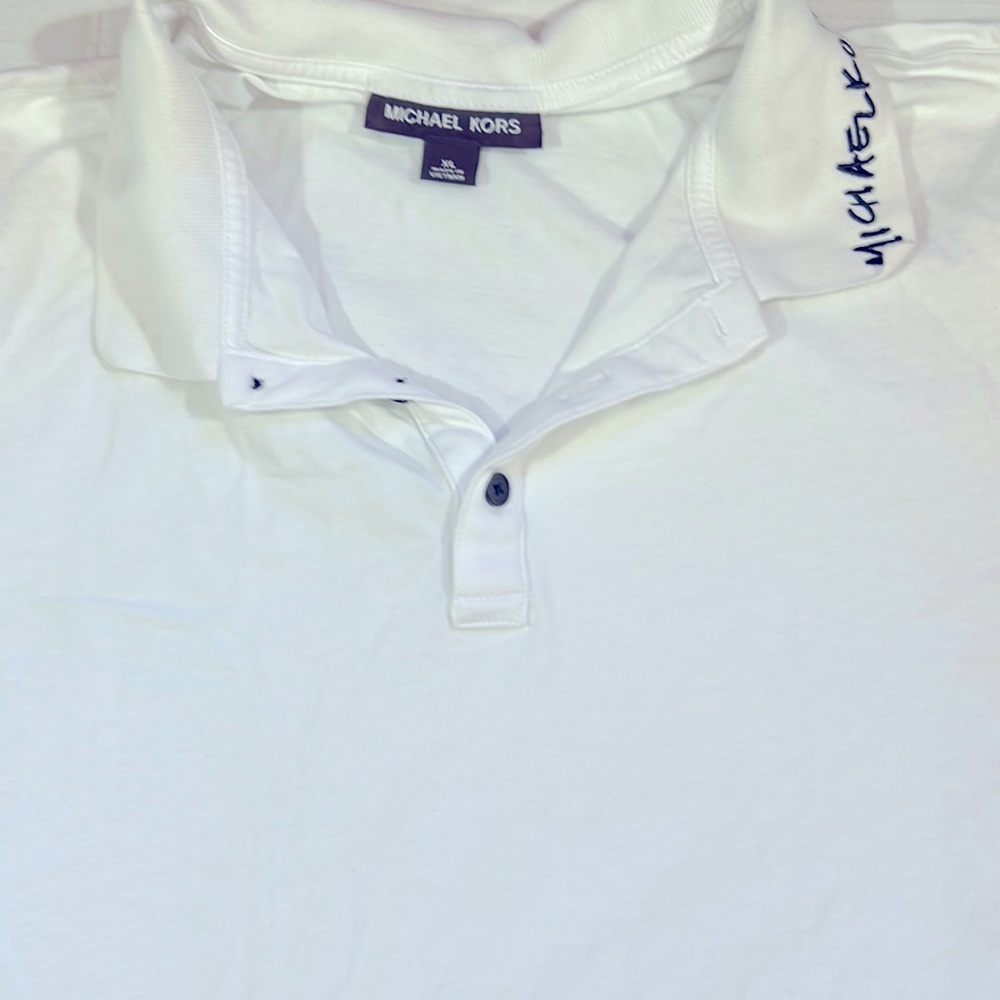 Men’s  NWOT Michael Kors polo shirt XL White